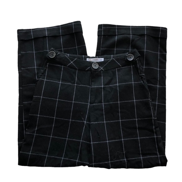 MANGO Check flare Trousers size 2 - Picture 3 of 16
